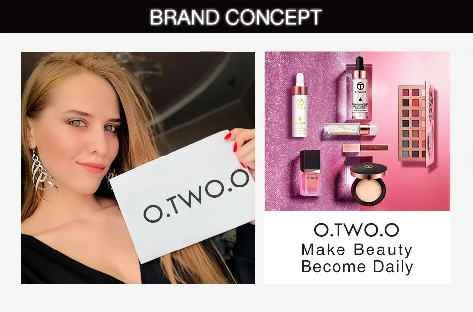 O.TWO.O Black Mascara Lengthens Eyelashes Waterproof Long-lasting 4D Silk Fiber Mascara Lash Extension Cosmetics Makeup