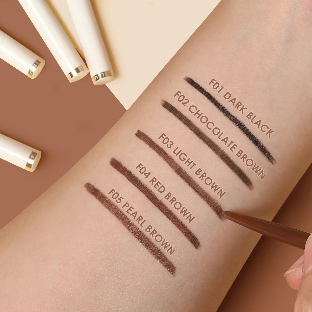 FOCALLURE Waterproof Eyeliner Gel Pencil Ultra-slim 1.7mm Soft Easy Wear High Pigment Long Lasting Eyes Makeup