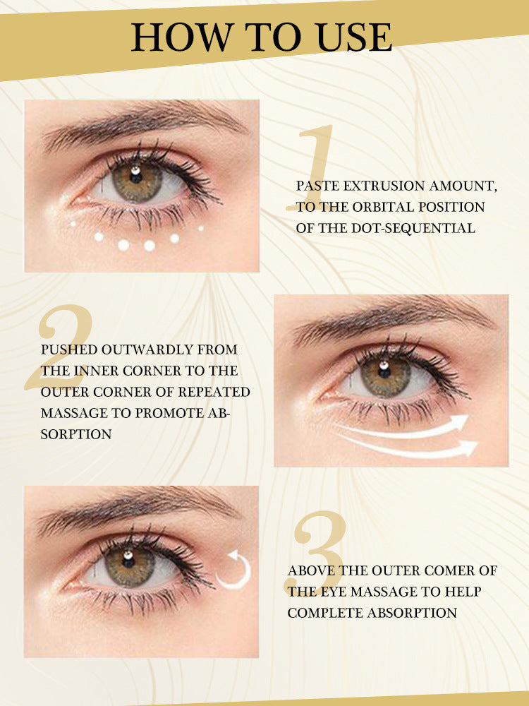 Dark Circle Remover Eye Cream Peptide Wrinkle Removal Serum Instant Eye Bags Anti-Puffiness Lifting Firming Skin Care Products