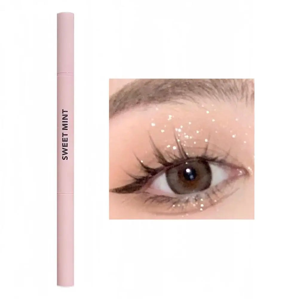 Meniscus Double-end Lying Silkworm Eyeliner Pencil Diamond Glitter Matte Aegyosal Pen Brightening Cream Shadow Highligher Makeup