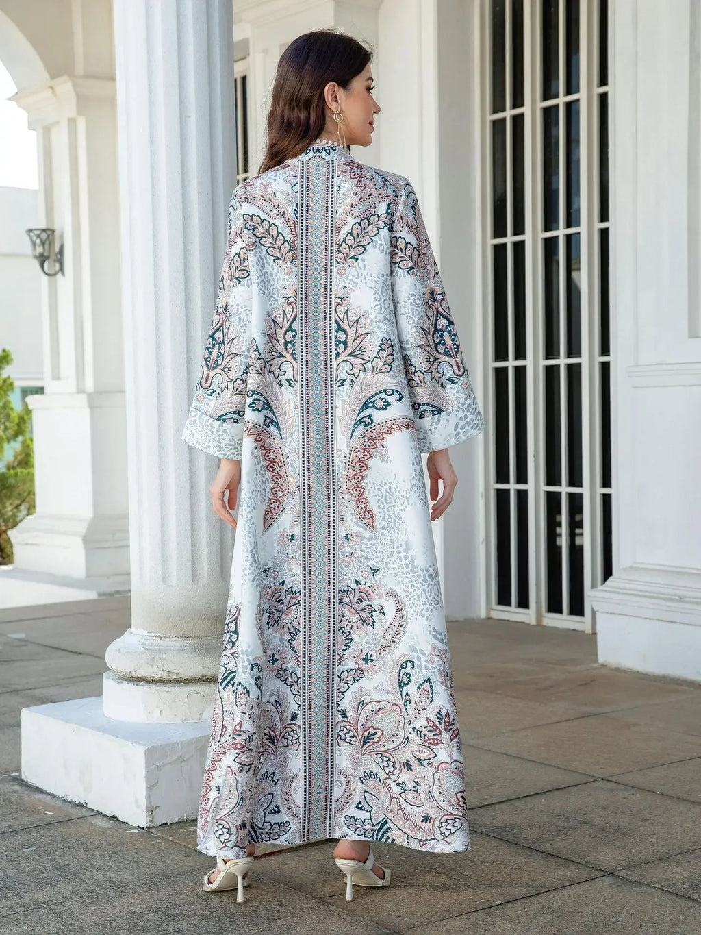Eid Women Dress Muslim Abaya Diamond Beading Vestidos Largos Party Caftan Jalabiya Ramadan Long Dresses Kaftan Arab Robe 2025
