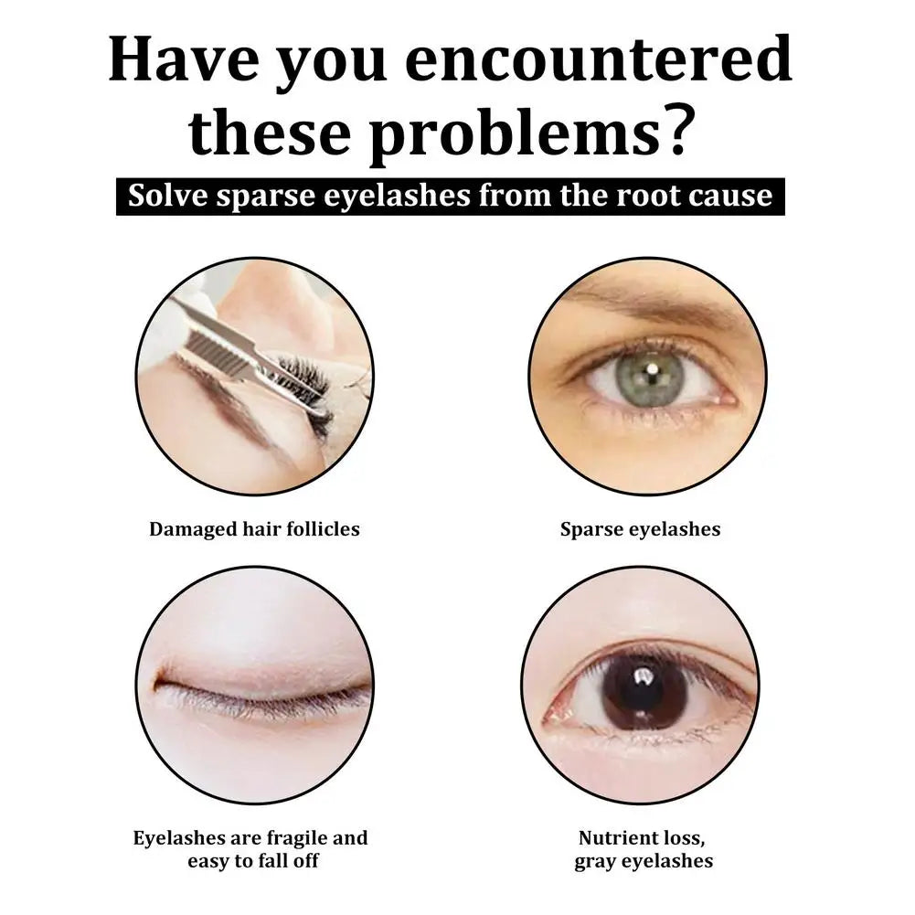 Eyelash Fast Grow Serum Lengthen Thicken Natural Curl Enlargement Voluminous Eyelash Enhancer Serum Eyebrows Thicker