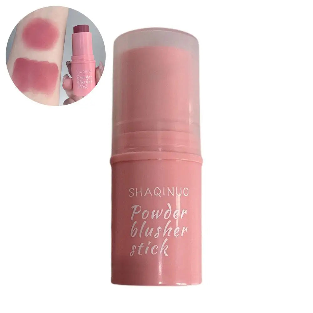 3-in-1Blush Stick Lasting Brightens Facial Cheek Stick Moisturizing Flash Lip Gloss Makeup Lip Gloss Face Rouge