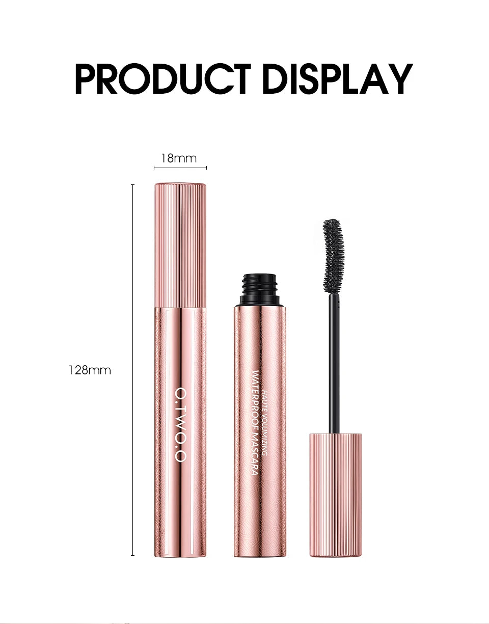 O.TWO.O 5D Mascara Waterproof Super Volume Long -lasting Hypercurl Lengthening Eyelash Long-Wearing Eyelashes Black Eye Mascara
