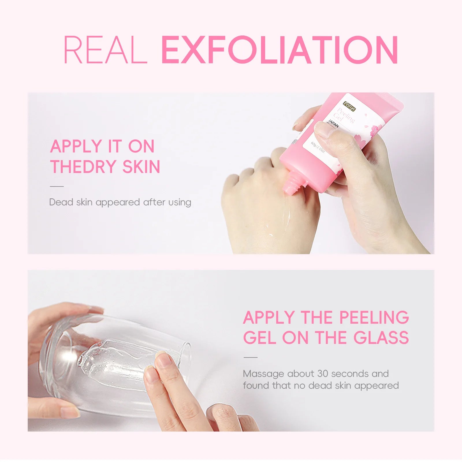 Sakura Gentle Exfoliating Peeling Gel Facial Scrub Moisturizing Nourishing Repair Scrubs Face Cream Beauty Brighten Skin Care