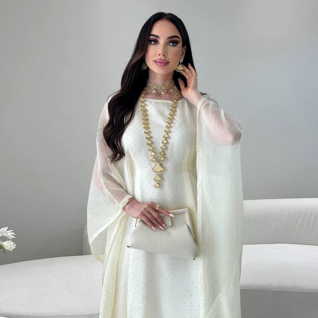 Ramadan Muslim Women Dress Caftan Abaya Ramadan Gown Abayas Islamic Party Bat Sleeve Long Dresses Eid Vestidos Largos 2026