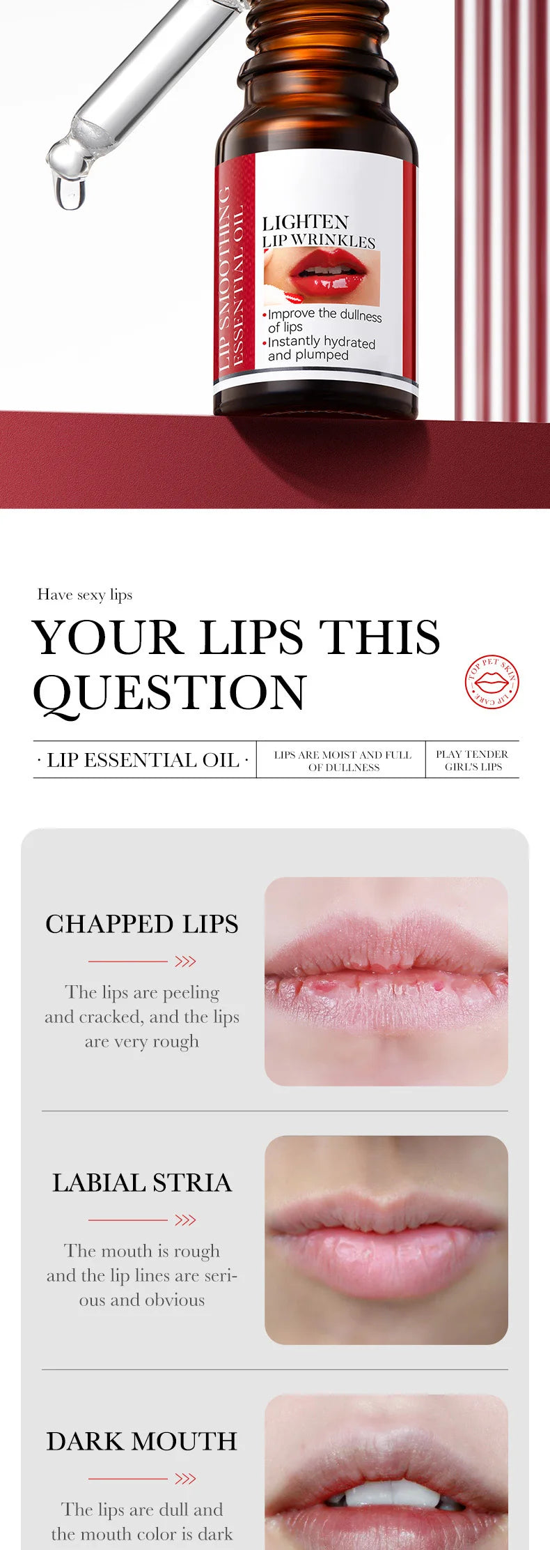 Lip Booster Plumping Serum Oil Hyaluronic Acid Moisturising Sexy Plumping Enhancer Stimulant Free Brightening Lightening Lines