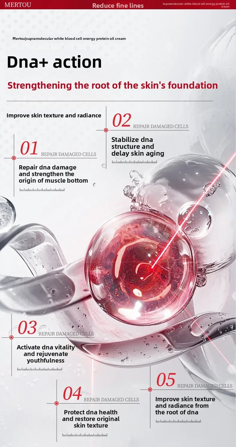 DNA White Blood Cell Hydrating Anti-Wrinkle Essence Fade Fine Lines Facial Moisturizing brightning Anti Aging Firming Skin Care