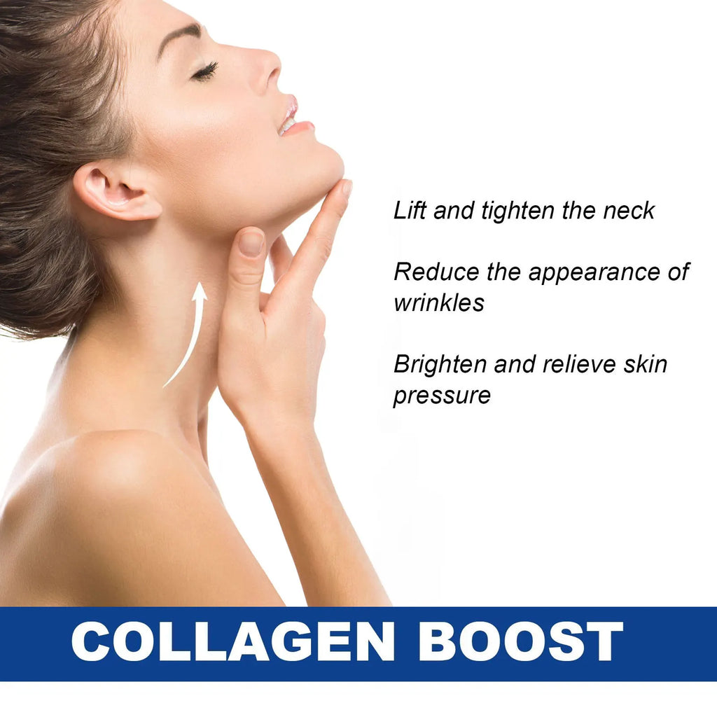 EELHOE Collagen Neck Cream Anti Aging Double Chin Lifting Neck Lines Removal Tighten Skin Firming Deep Hydration Neck Cream 20g