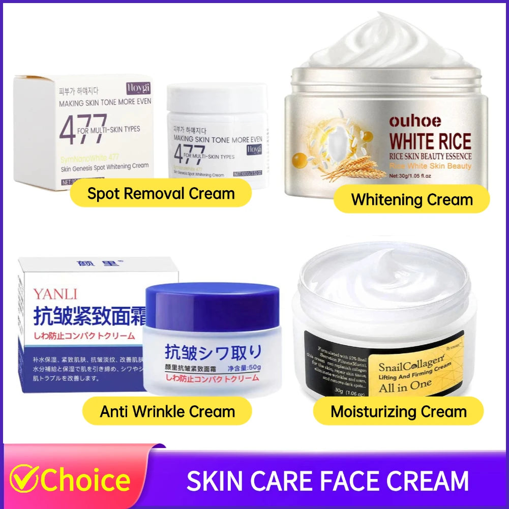 Facial Cream Moisturizing Hydrating Nourishing Brightening Moisturzing Soothing Dry Skin Cream Spot Removal Face Cream