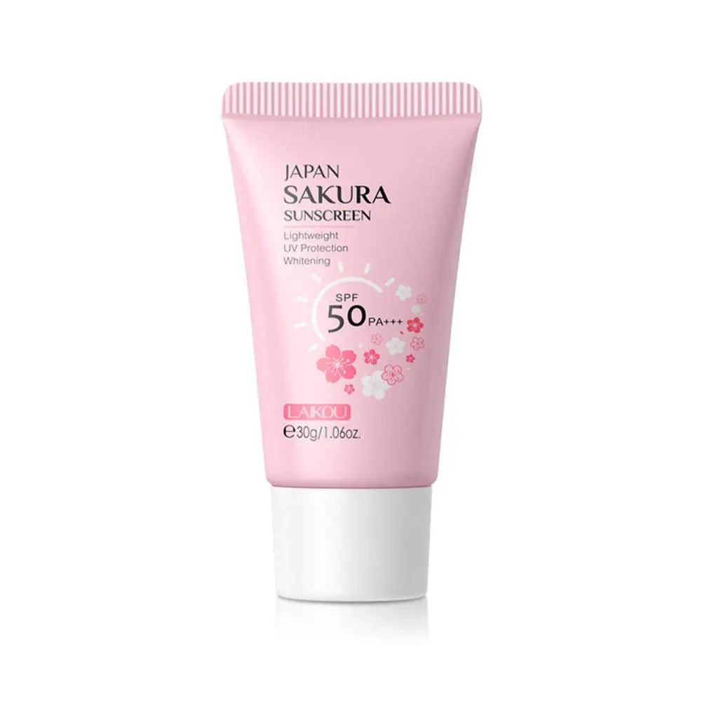 Japan Sakura Sunscreen Cream Protector Facial Sun Block Spf50 Isolation Lotion Cream Cherry Blossom Refreshing Facial Sun Lotion