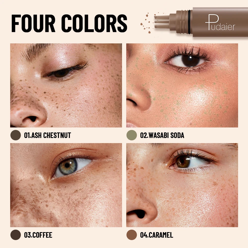 1pc Natural Freckle Stamp Pen, waterproof and sweatproof - quick-drying, natural and delicate freckle makeup, multi-scene use