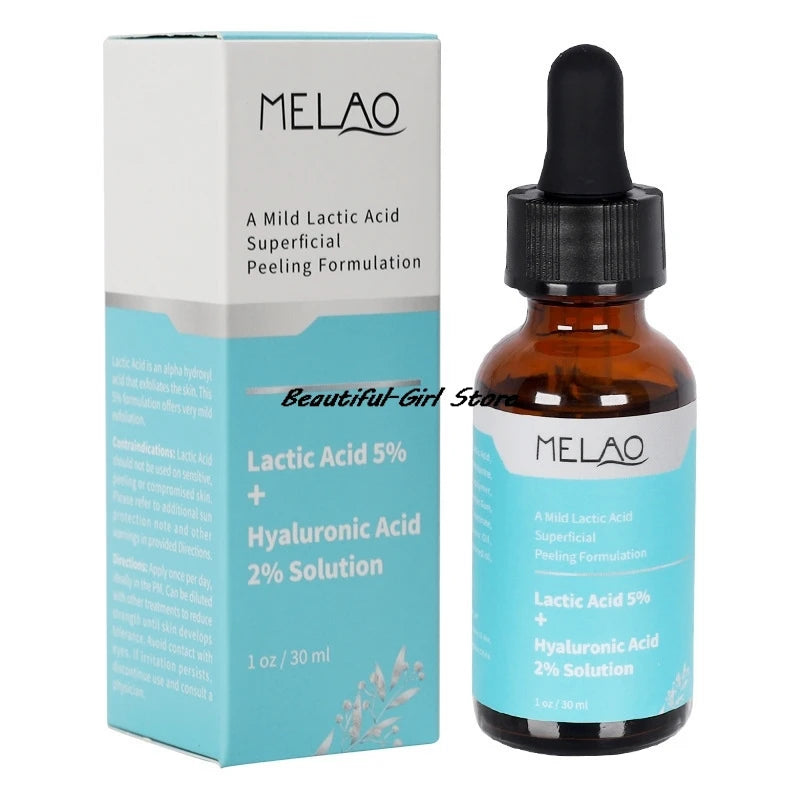 Minimizing Skin Care Face Serum 30ml Lactic Acid 5% + Hyaluronic Acid 2% Solution