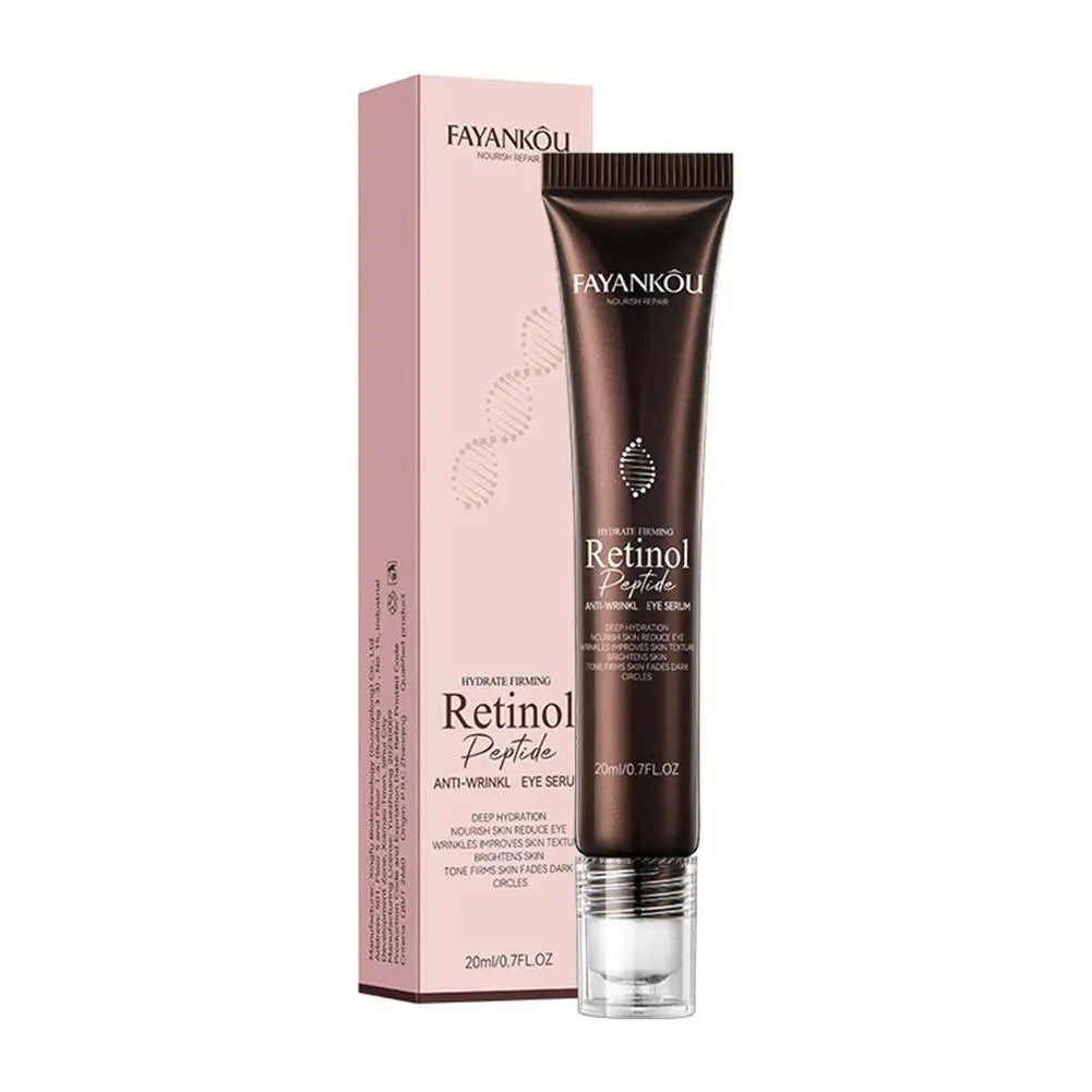 FAYANKOU 20ML Retinol Anti Wrinkle Eye Serum Peptide Dark Remove Bags Eye Cream Repairing Moisturizing Puffiness Korean Cir W1B6