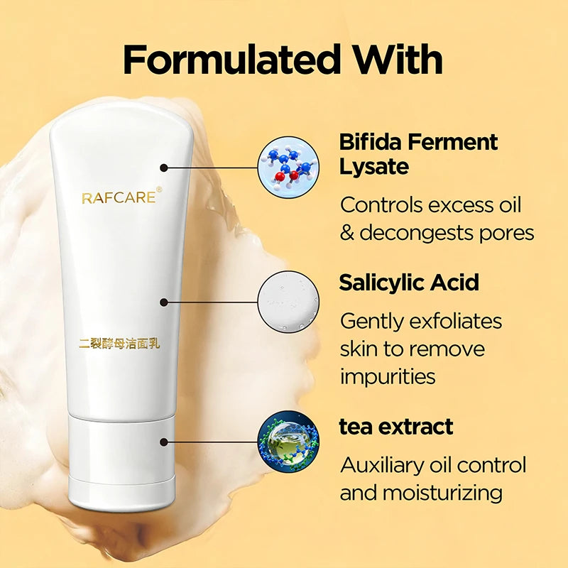 Soft Amino Acid Face Wash Cream Cleans Pores Impurities And oil For Sensitive Prevents Skin Dryness Deep Hydration
