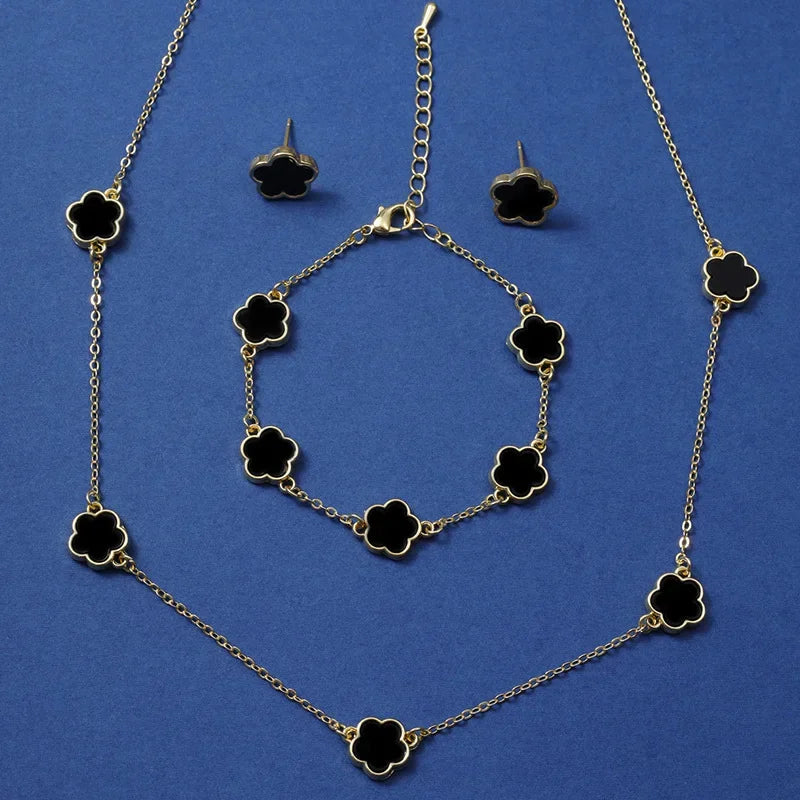 3Pcs/Set of Wedding Season Women's Claw Chain Series Earrings Necklaces Bracelets Jewelry Sets  Banquet and Holiday Jewerly Gift
