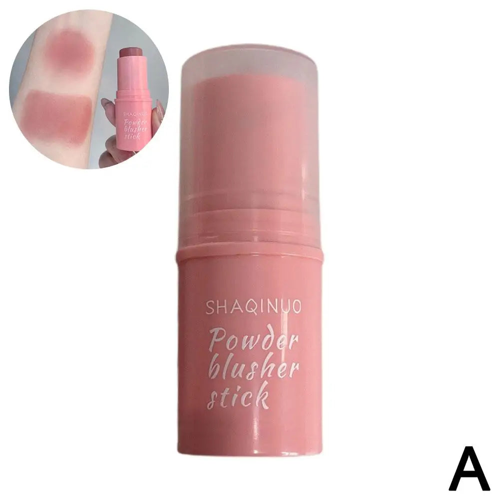 3-in-1Blush Stick Lasting Brightens Facial Cheek Stick Moisturizing Flash Lip Gloss Makeup Lip Gloss Face Rouge