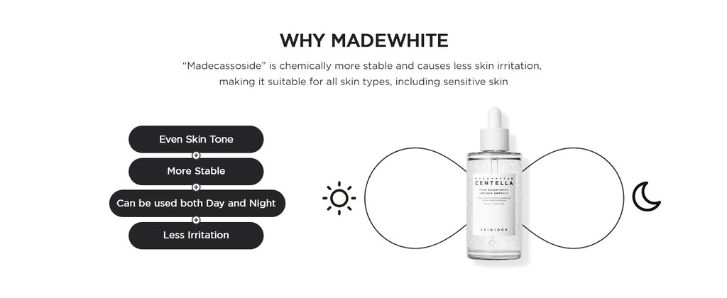 SKIN1004 Madagascar Centella Tone Brightening Capsule Ampoule Korean Hydrating Face Serum for Unevne Skin Tone Korean Skin Care