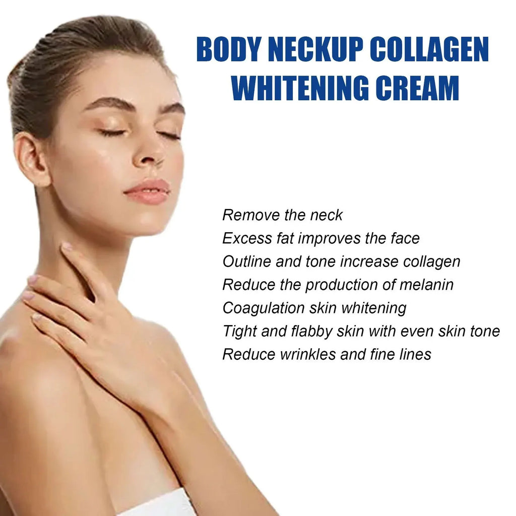 EELHOE Collagen Neck Cream Anti Aging Double Chin Lifting Neck Lines Removal Tighten Skin Firming Deep Hydration Neck Cream 20g