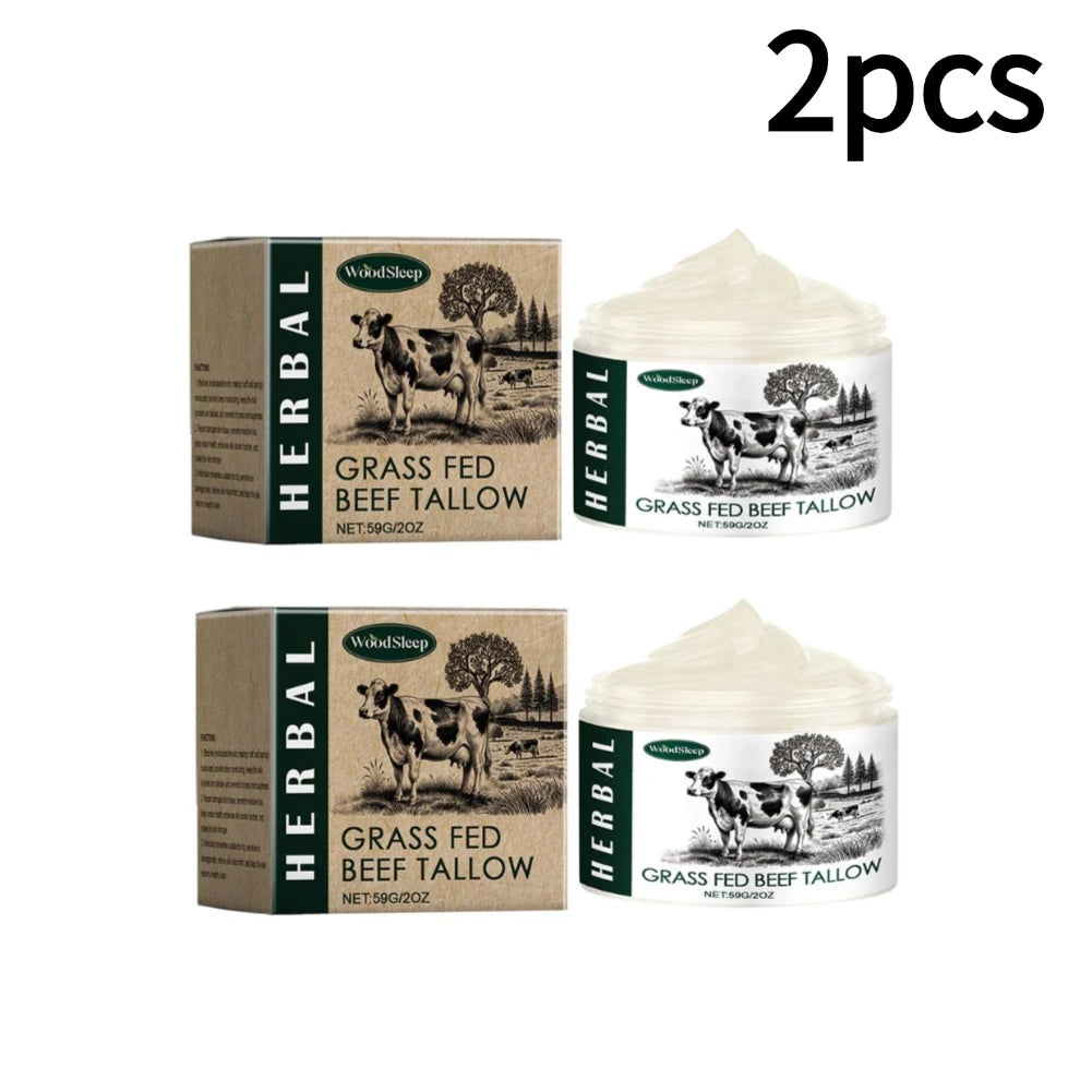 1/2/3pcs Tallow Face Moisturizer Moisturizing Nourishing Cream Brightening Skin Facial Cream Anti-Aging Face Skin Care