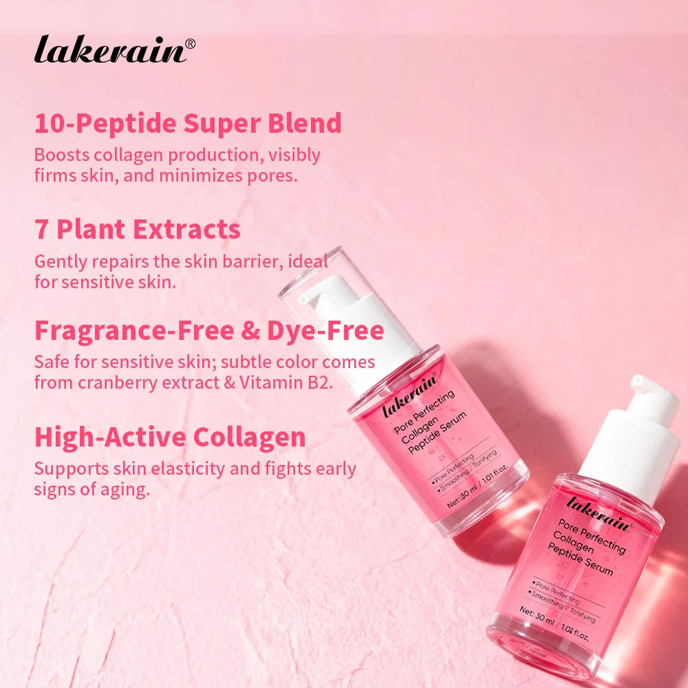 Lakerain Collagen Peptide Essence Deep Moisturizing Gentle Barrier Repair Elasticity and Smooth Complexion Skin Care Serum