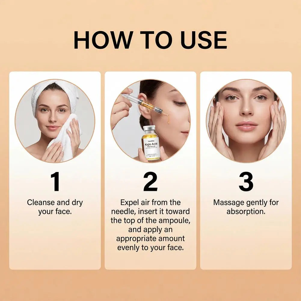Kojic Acid Niacinamide Serum Ampoule Advanced Skincare Deep Repair Renew Skin Brighten Tone Strengthen Barrier Facial Essence