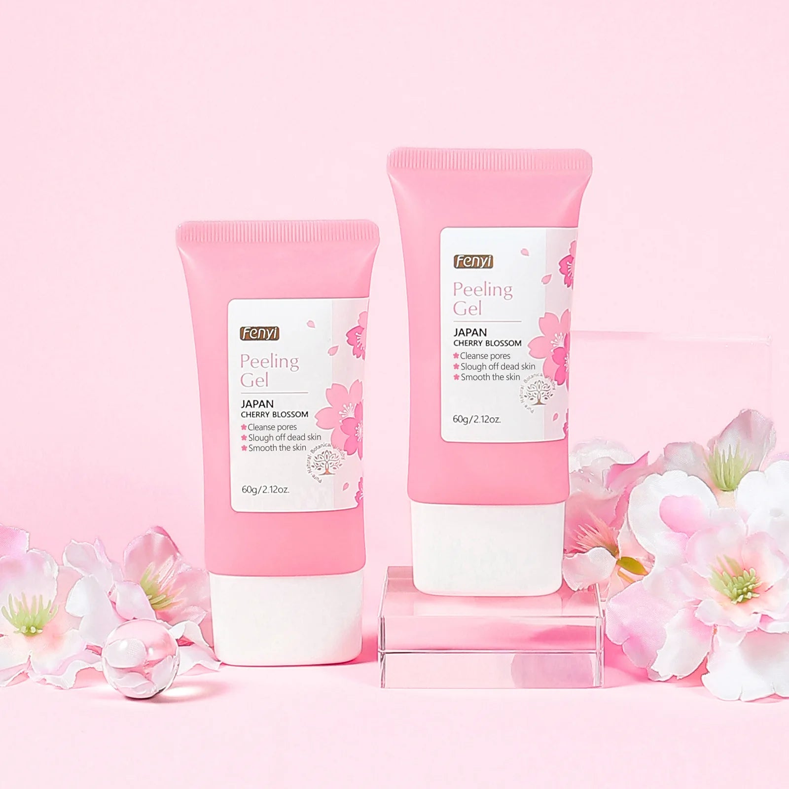 Sakura Gentle Exfoliating Peeling Gel Facial Scrub Moisturizing Nourishing Repair Scrubs Face Cream Beauty Brighten Skin Care