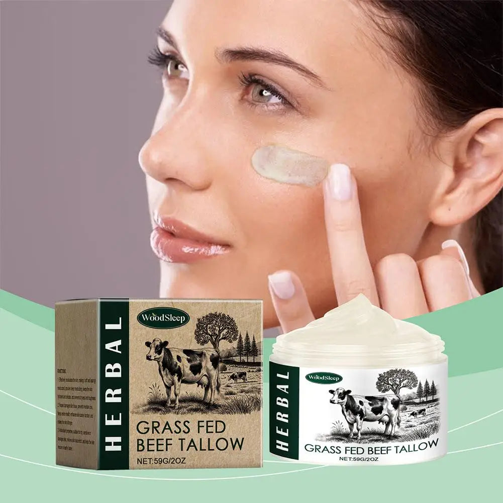 1/2/3pcs Tallow Face Moisturizer Moisturizing Nourishing Cream Brightening Skin Facial Cream Anti-Aging Face Skin Care