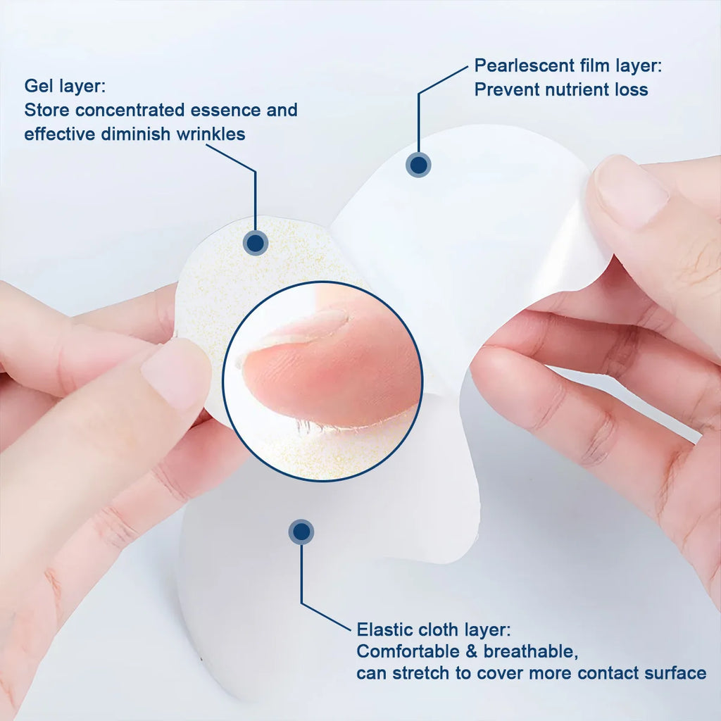 12Pcs Collagen Forehead Skin Care Patches Smoothing Fine Frown Lines Wrinkles Treatment High Quality Natural Material