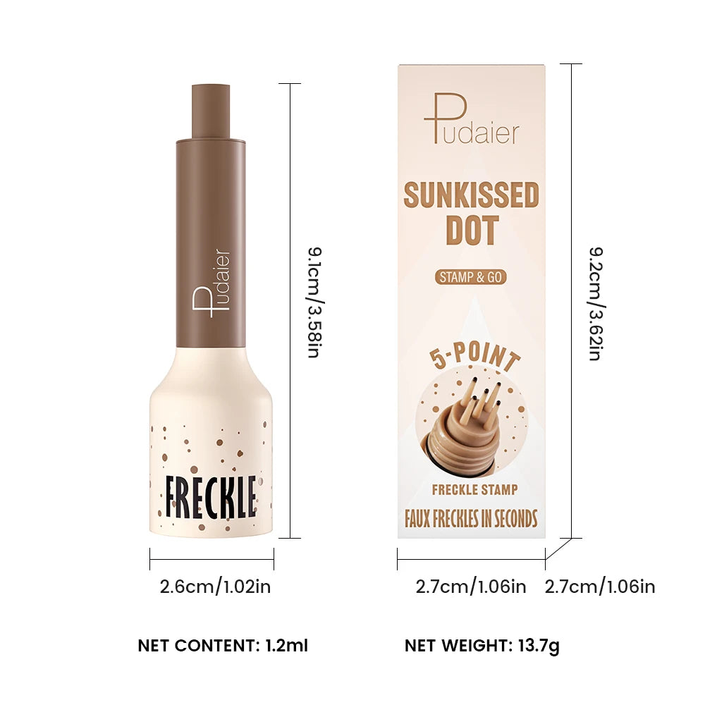 1pc Natural Freckle Stamp Pen, waterproof and sweatproof - quick-drying, natural and delicate freckle makeup, multi-scene use