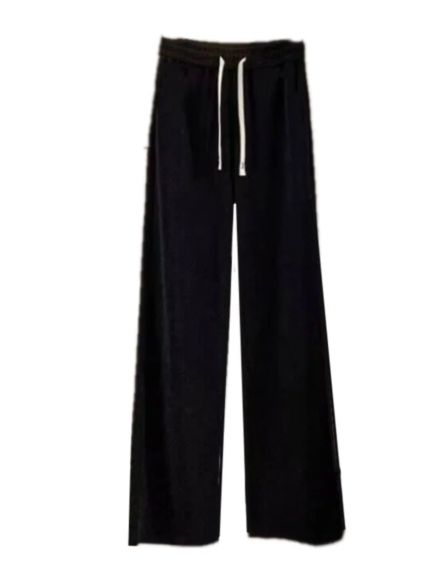 Lamb Velvet Thiened Fce Women's Autumn Winter Casual Pants High Waist Straight Leg Corduroy Trousers Trendy Outerwear