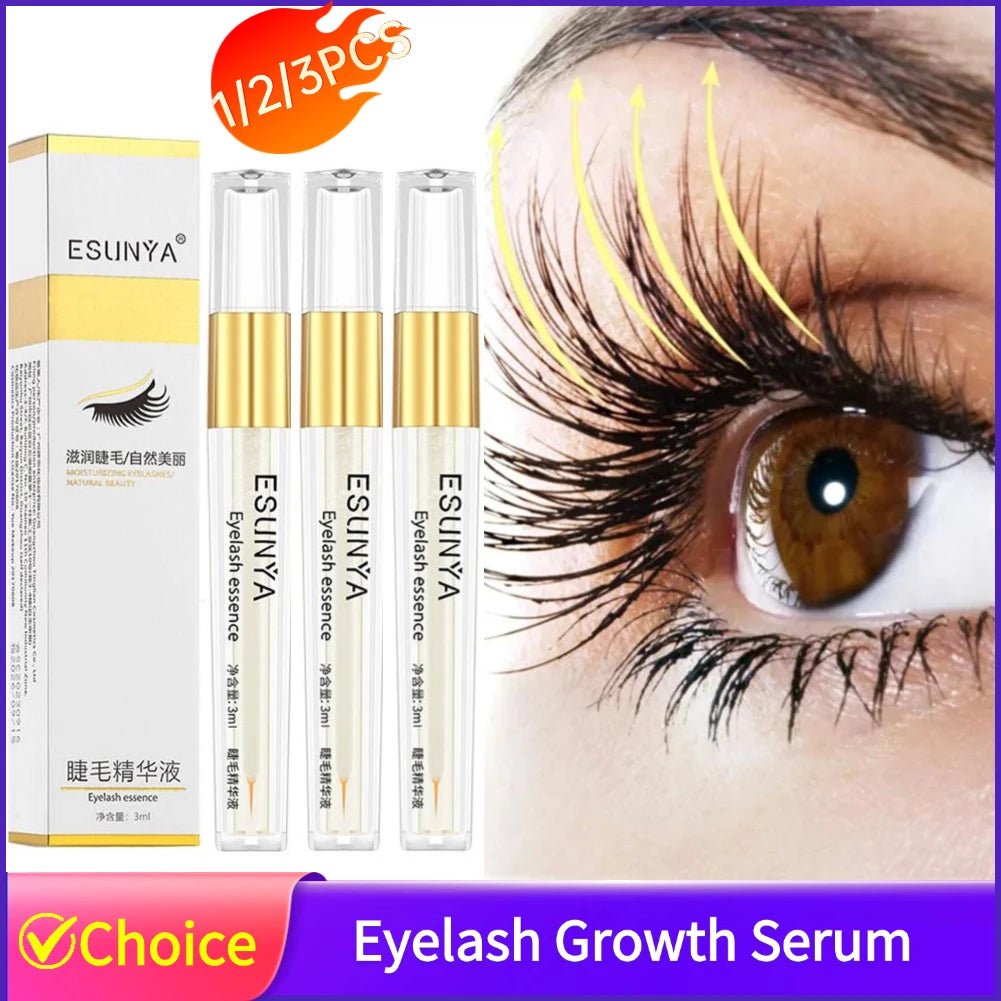 1/2/3pcs Fast Growth Treatment Eyelash Serum Eyelash Nutrition Liquid Thicken Eyelashes Lengthening Eyebrow Serum