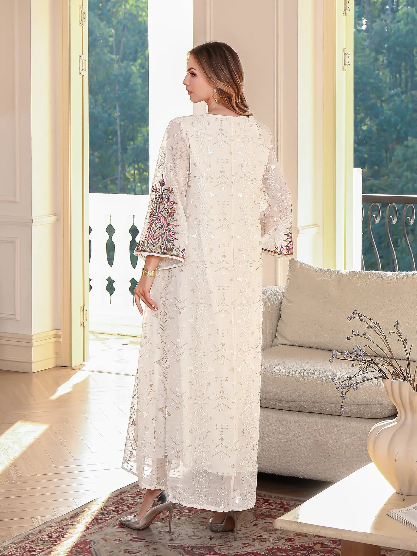 Eid Women Dress Muslim Abaya Dubai Vestidos Largos Party Caftan Jalabiya Ramadan Embroidery Abayas Kaftan Arab Long Robe 2026