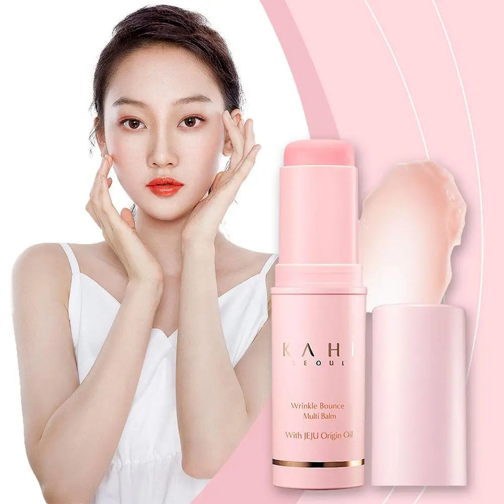 Korean Bounce Multi Balm Collagen Pink Stick Wrinkle Bounce Balm Multi Cream Dull Cosmetics Skin Care