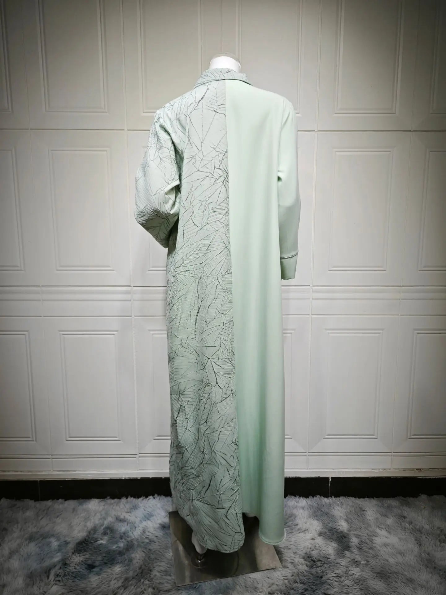 Eid Abaya Party Dress Women Lapel Shirt Dresses Sequins Embroidery Office Lady Muslim Jalabiya Ramadan Vestidos Largos Robe