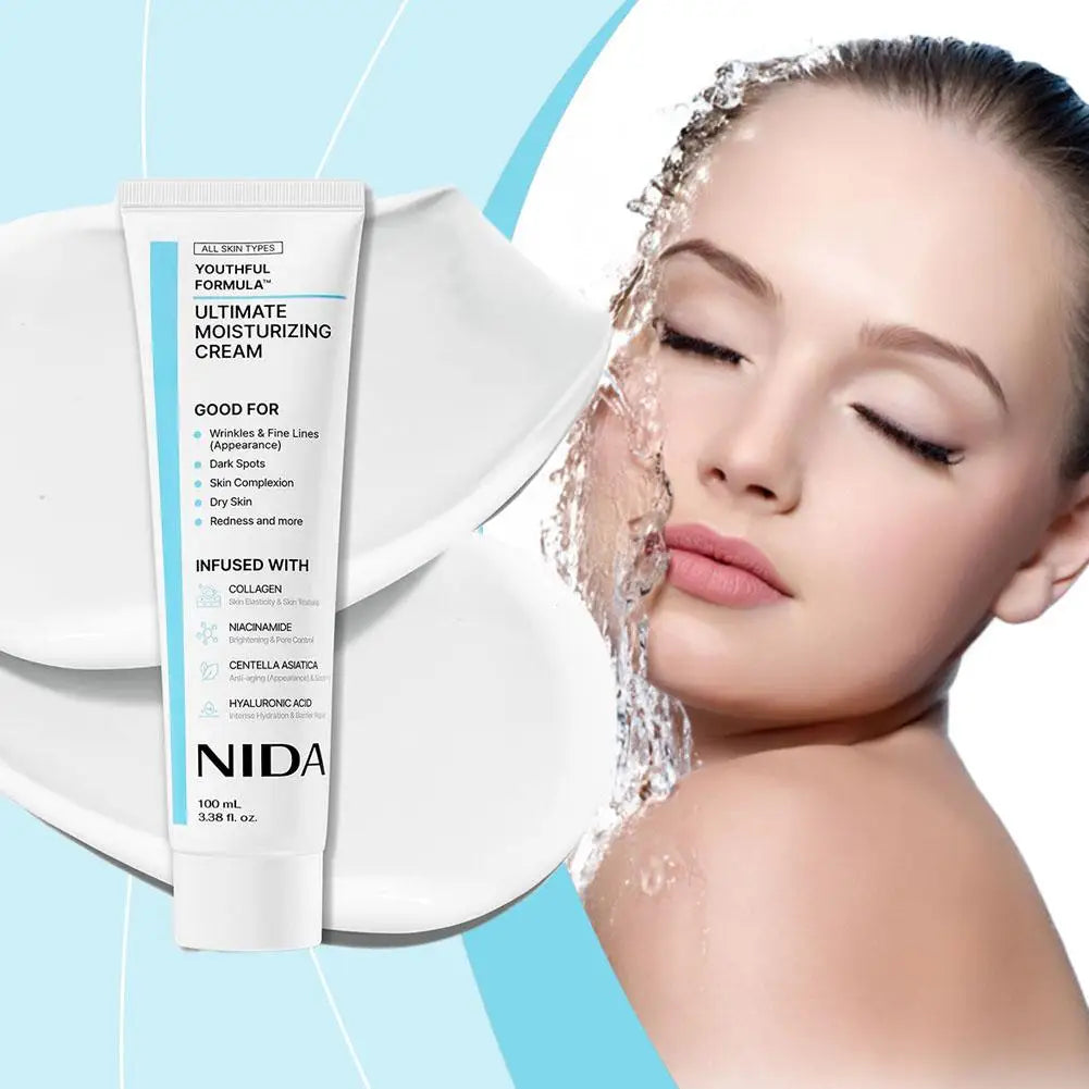100ml Korea Moisturizing Ultimate Cream Daily Facial Skin Care Pores Repair Redness Essence Serum Rejuvenating Facial Skin
