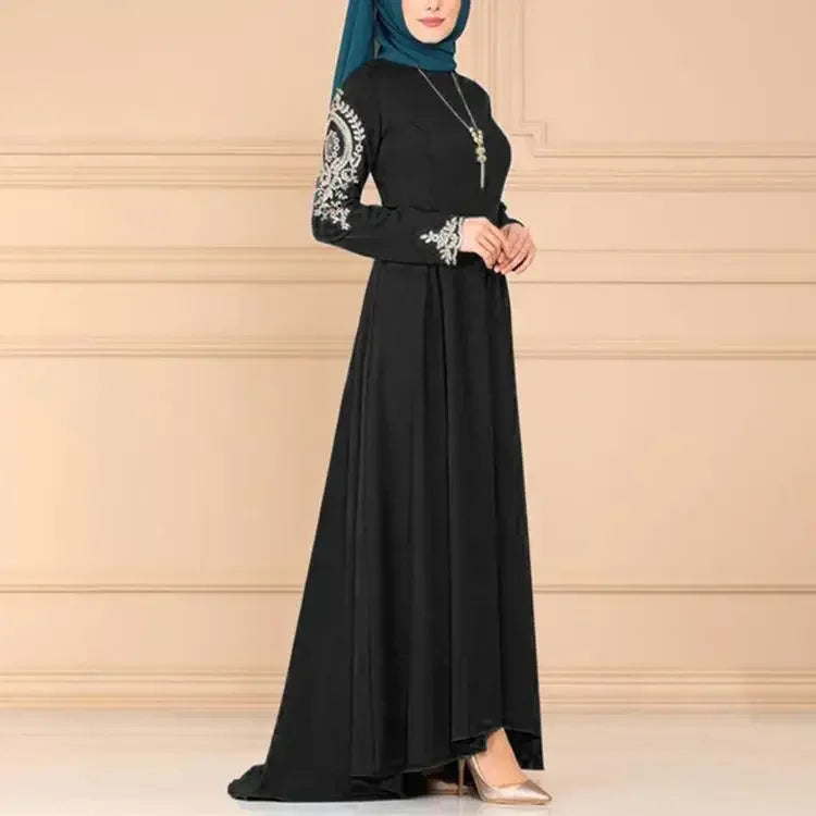 Kaftan Muslim Women Long Dress Party Prayer Ramadan Islamic Maxi Robe Bangladen Pakistan Gown Elegant Vintage Eid Mubarak Elbise