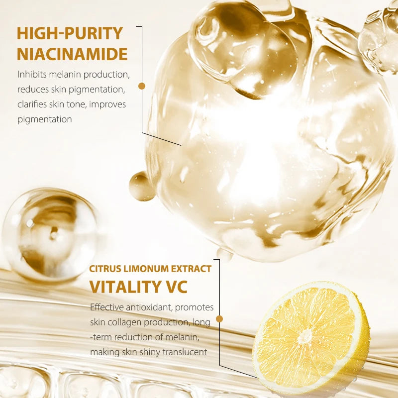 "1Pc MOIKA Skincare Vita C Serum 20% Niacinamide & Vc For Brightening & Dark Spots For People With Dull Loose Skin