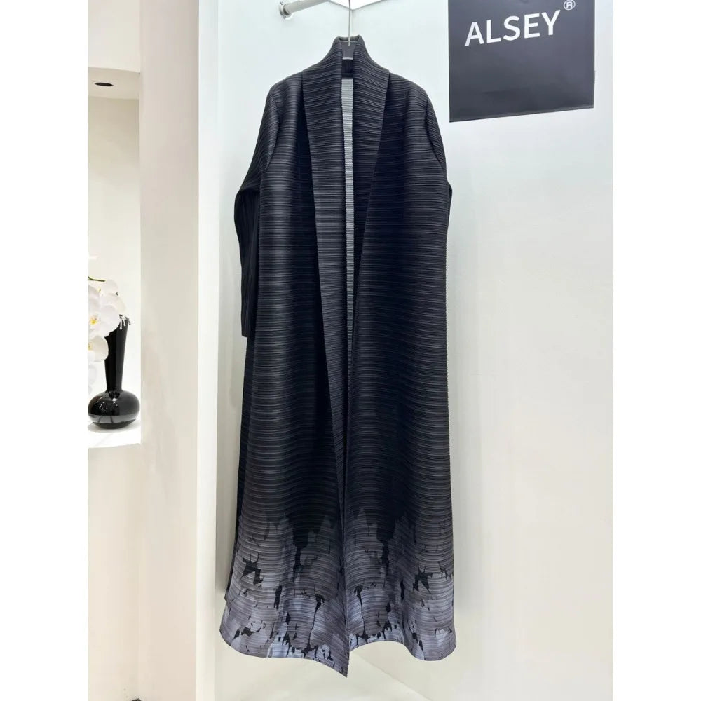 Eid Muslim Dress for Women Abaya Ramadan Print Pleated Cardigan Jalabiya Party Long Robe Morocco Dubai Kaftan Vestidos Largos