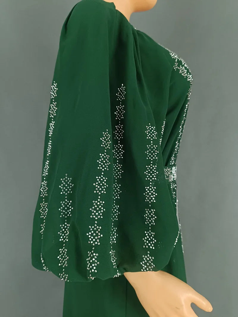 Muslim Dress Muslim Party Evening Dresses for Women Summer Muslim Half Sleeve O-neck Long Maxi Dress Gowns Kaftan Abaya Dubai