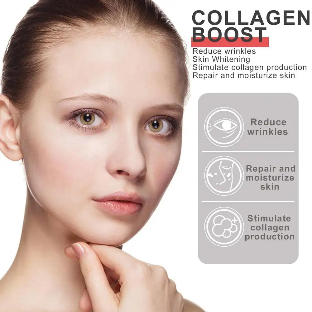 Collagen Boost Serum Wrinkle Remover Firming Whitening Hyaluronic Acid Essence Fade Fine Lines Women Skin Care 1/3/5pcs