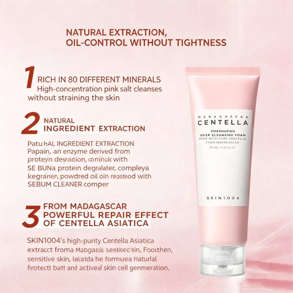 SKIN1004 Centella Porifying Travel Kit Sensitive Skin Brightening And Pore Care Set Korean Skincare Cleanser Toner Ampoule Cream