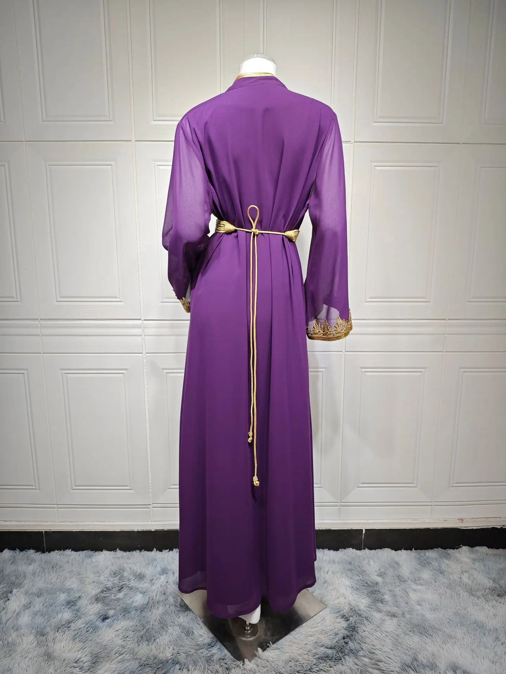 Dress Suit Women Eid Muslim Abaya Party Dresses 2 Piece Sets Embroidery Sashes Ramadan Dubai Kaftan Vestidos Jalabiya Long Robe