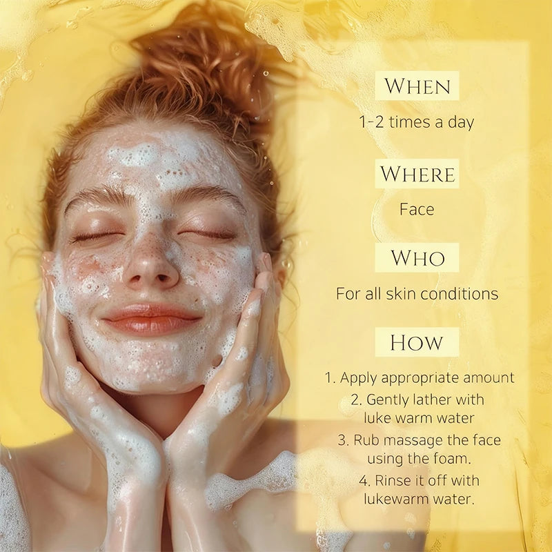 كريم غسول الوجه الحمضي الناعم مصمم خصيصًا لتنظيف المسام بعمق وإزالة الشوائب والزيوت الزائدة بلطف.