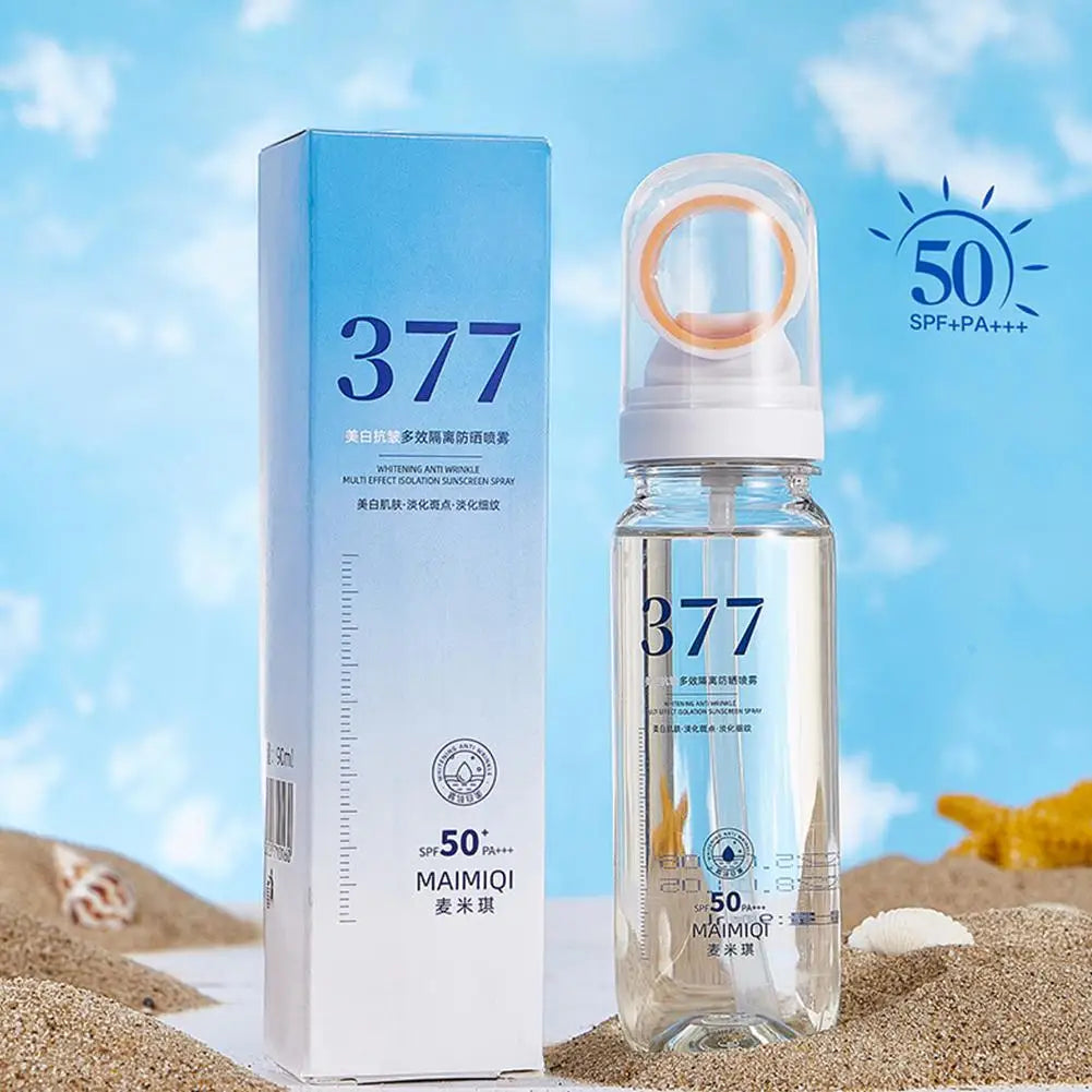 SPF50 Sunscreen Spray Moisturizing Whitening Sunscreen Spray Facial Body Neck Skin Care UV Protector Concealer