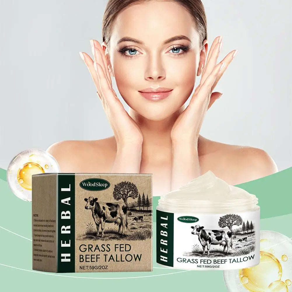 1/2/3pcs Tallow Face Moisturizer Moisturizing Nourishing Cream Brightening Skin Facial Cream Anti-Aging Face Skin Care