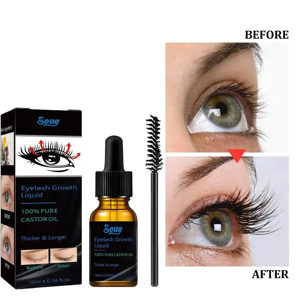 Eyelash Fast Grow Serum Lengthen Thicken Natural Curl Enlargement Voluminous Eyelash Enhancer Serum Eyebrows Thicker