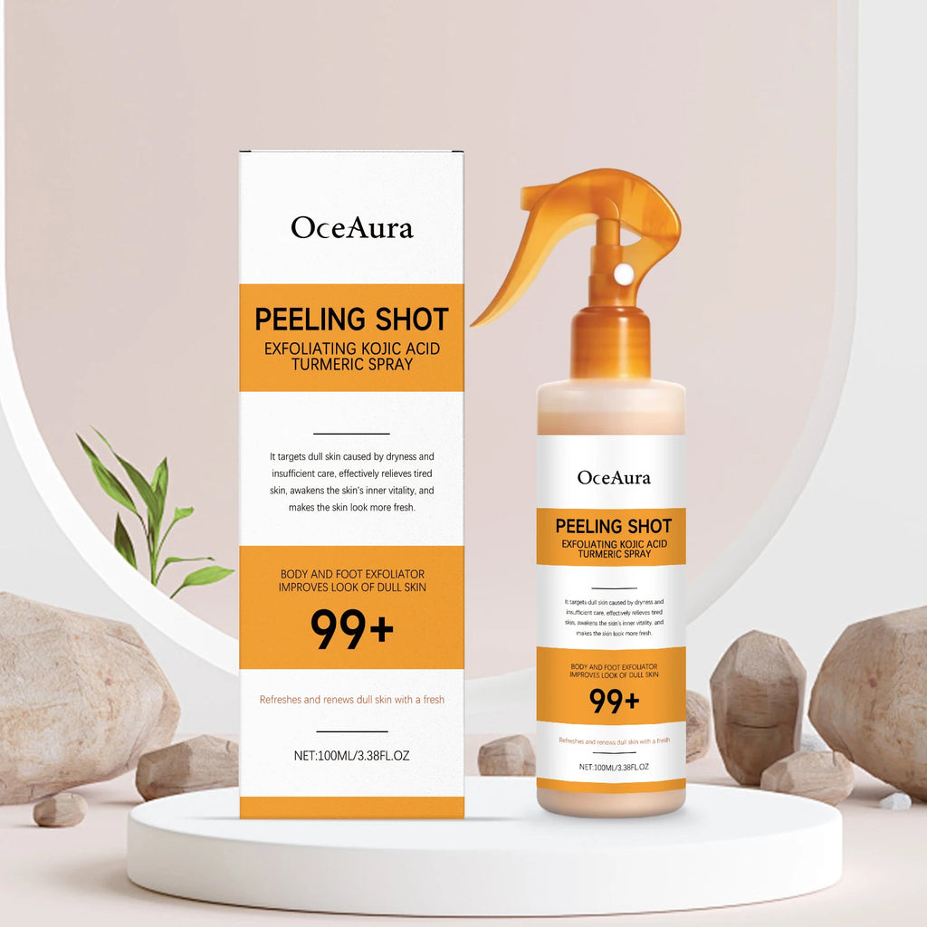 OceAura بخاخ تقشير لطيف بحمض الكوجيك والكركم — 100ml