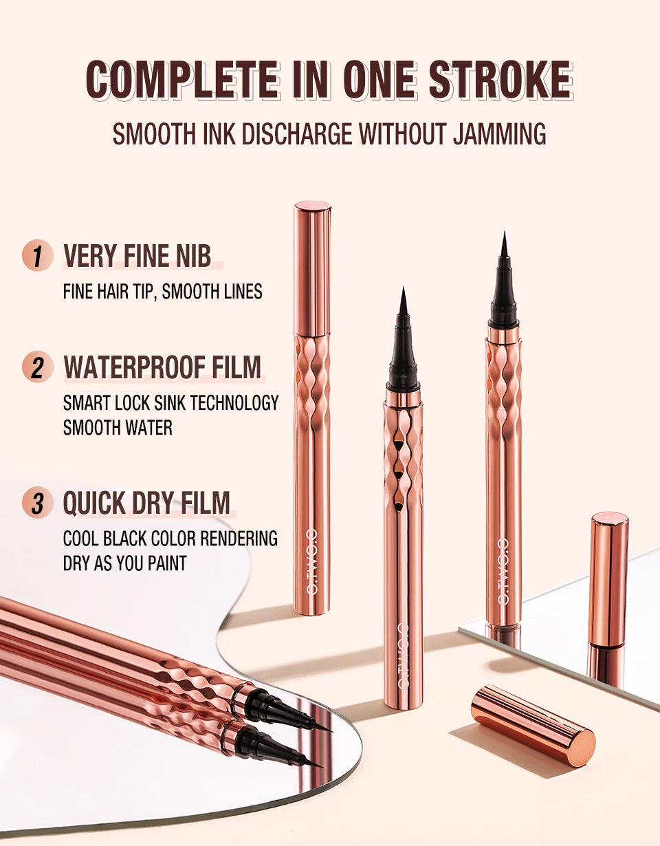 O.TWO.O 6pcs Makeup Kit 2 in 1 Lipstick Eyebrow Pencil Black Eyeliner 4d Fiber Mascara Full Professional Makeup Set