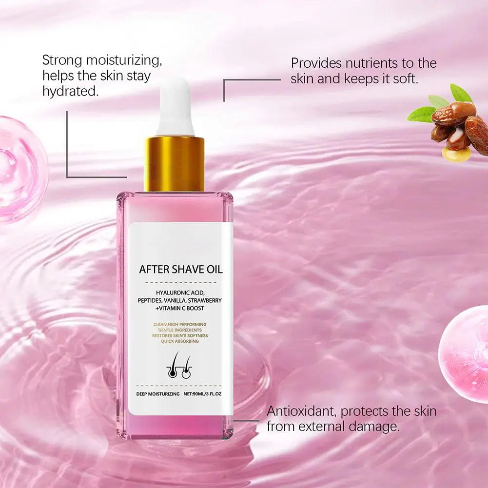 Strawberry Vanilla After Shave Oil For Smooth Skin Deeply Hydrates Shaving Care Oil Deeply Hydrates Shaving Care Oil 1/3/5pcs